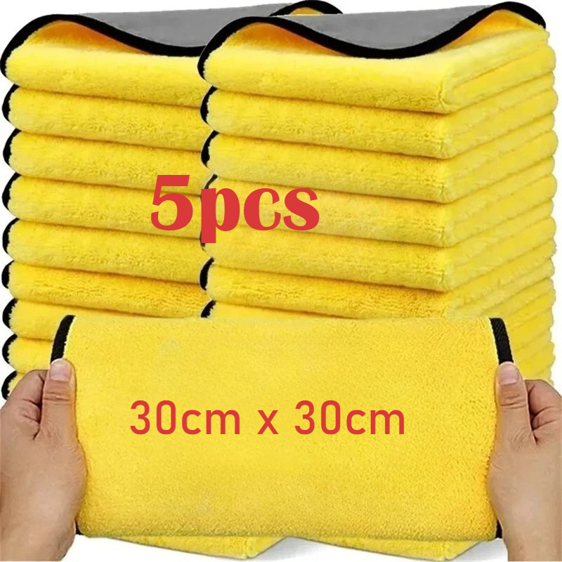 Microfiber Towel Detailing - Double Sides Car Microfiber Cloths Super