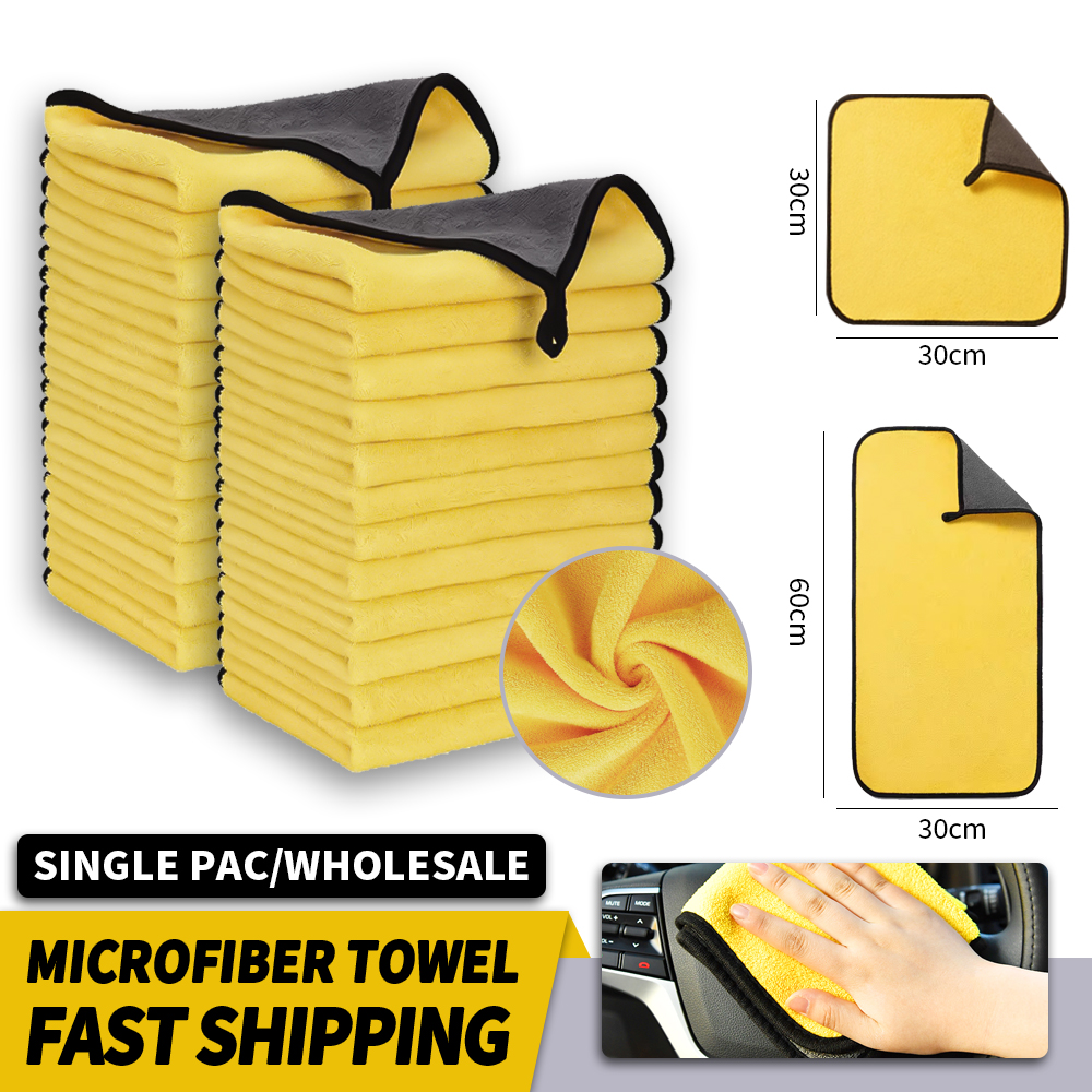 Microfiber Towel Detailing - 3/5/10Pcs Car Wash Microfiber Towel 30x30/60CM