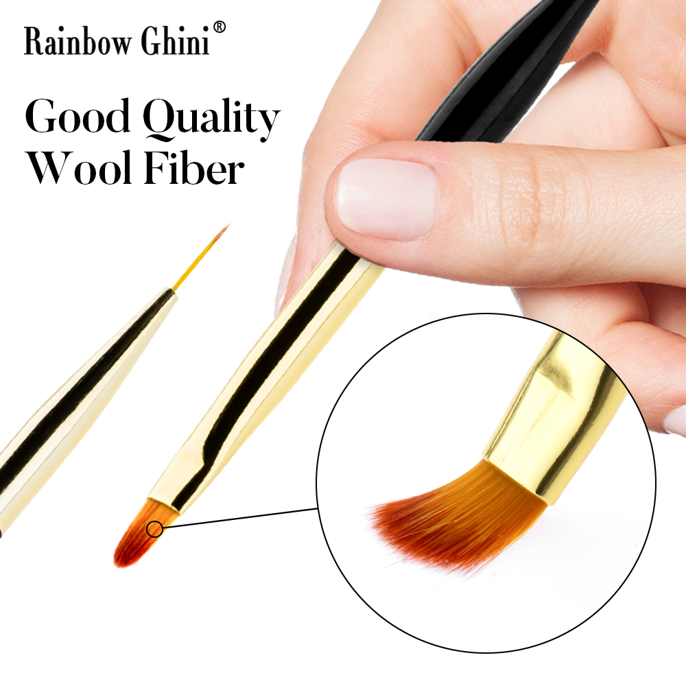 Detailing Brush Set - Rainbow Ghini 3Pcs/Set Dual Head Nail