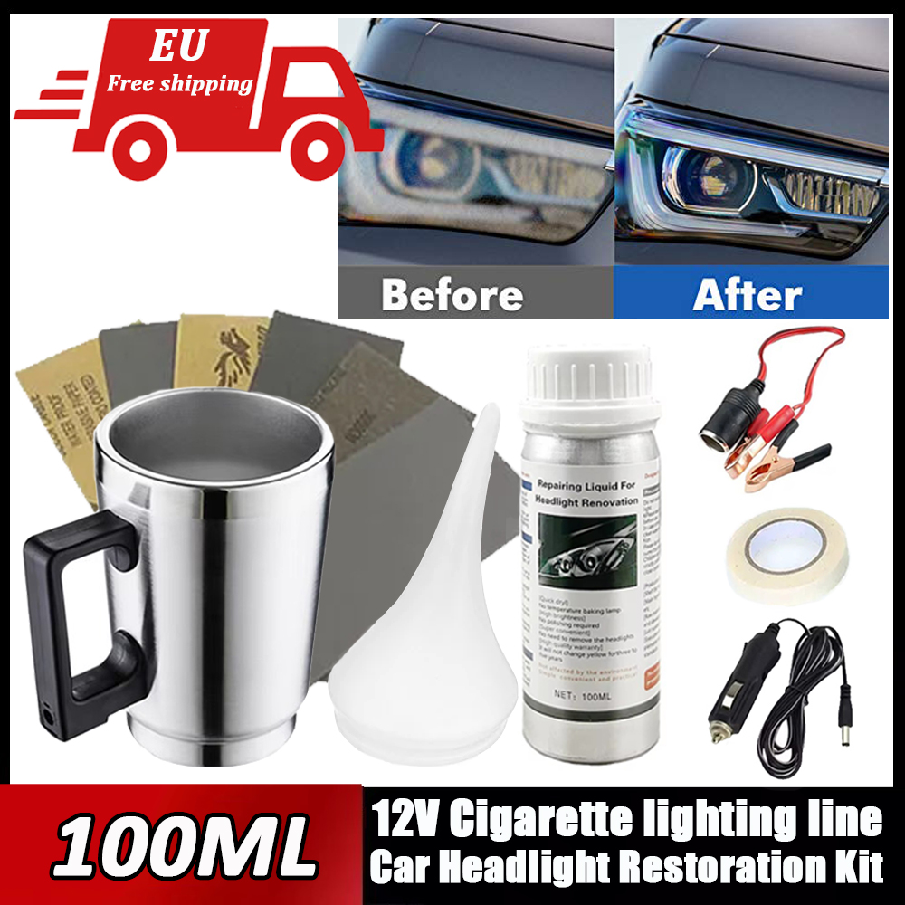 Interior Detailing Kit - Car Accessories Headlight Repair Polish Kit