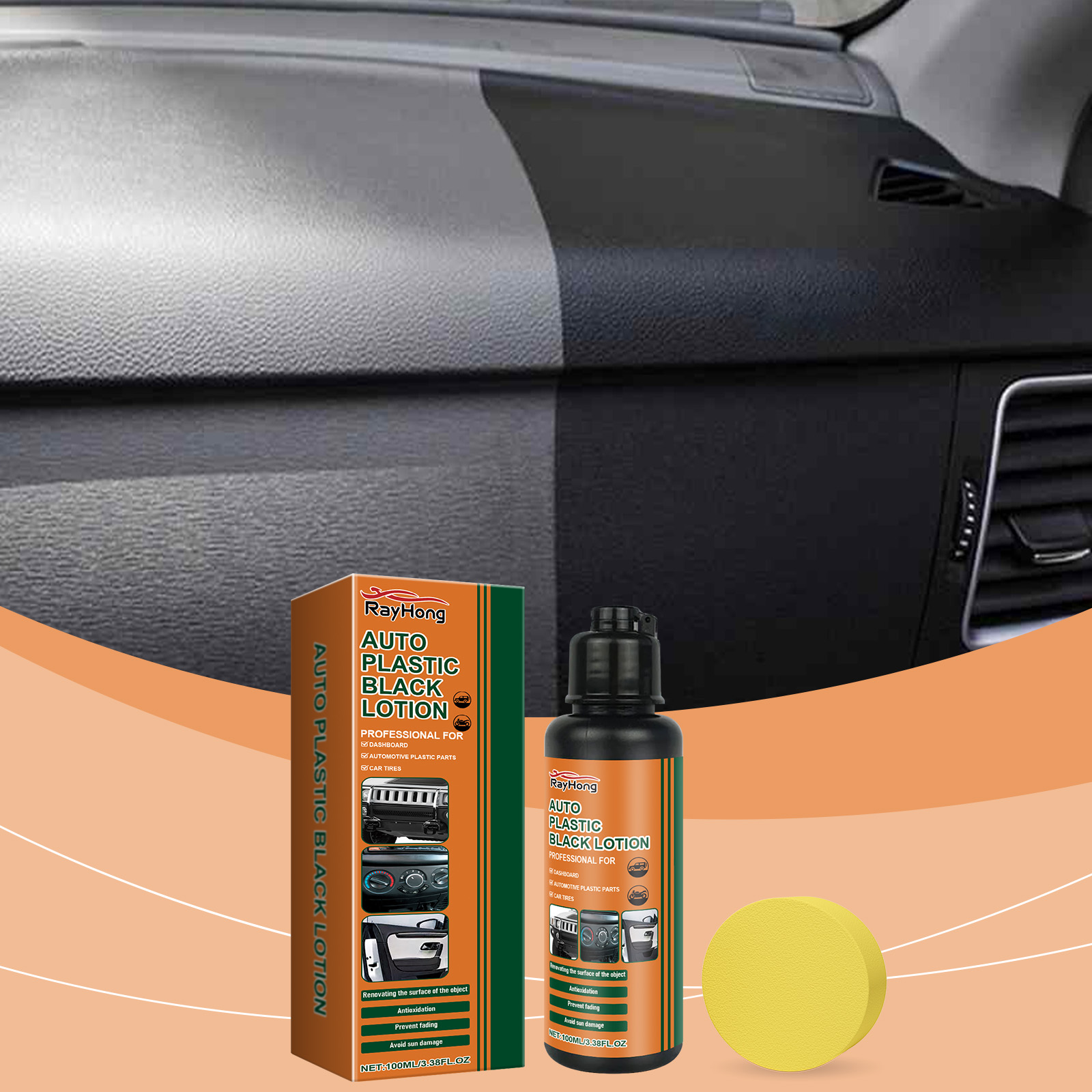 Trim Restorer Plastic - Car Plastic Restorer Lotion Refresh Faded