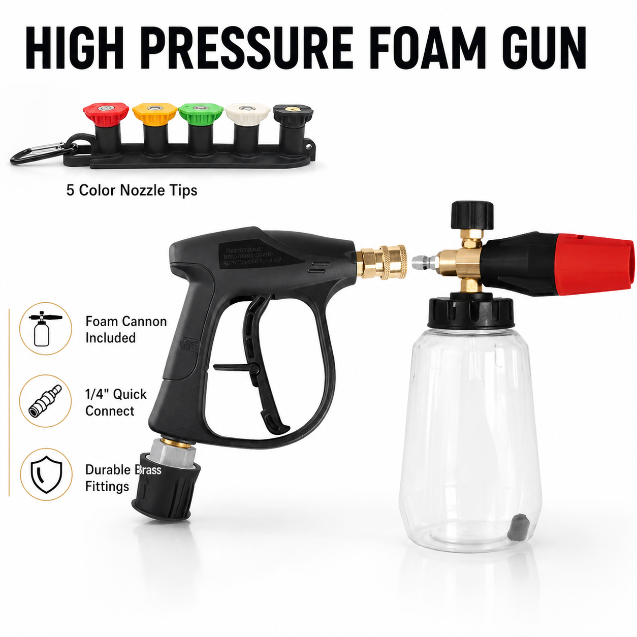 Pressure Washer Foam Gun - 1/4