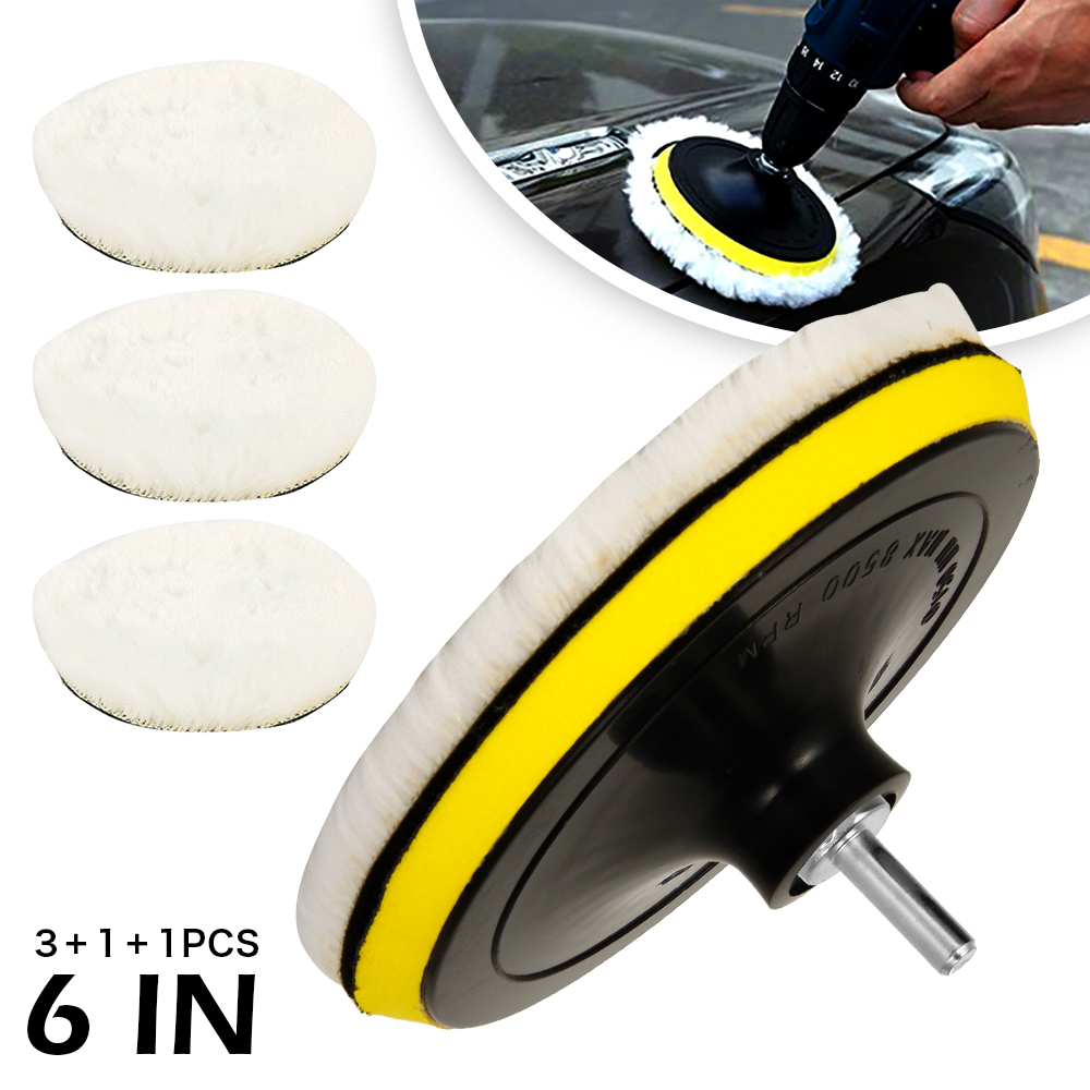 Polish Pad Set Buffer - 5pcs Car Polishing Pads Set 6