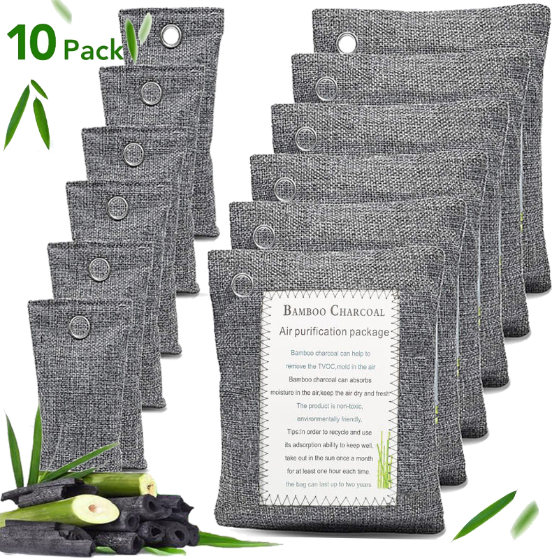 Odor Eliminator Car - Bamboo Charcoal Bags Odor Absorbe Car