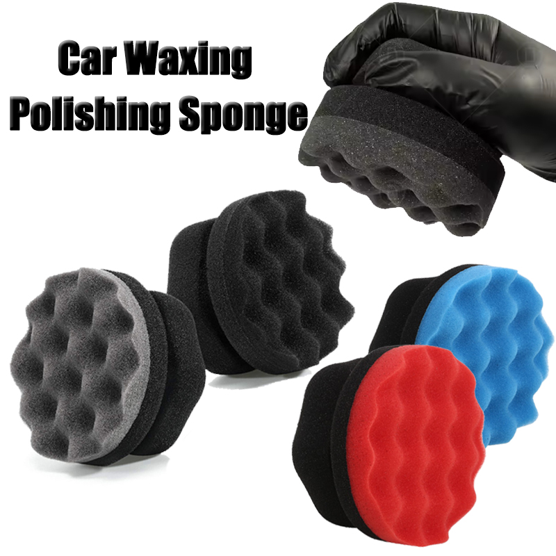 Wax Applicator Pad - Car Wax Polishing Sponge Hexagonal Grip