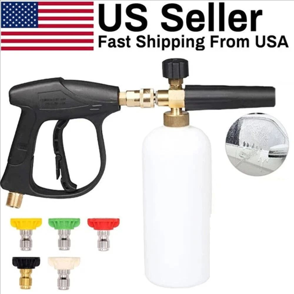 Foam Cannon Car Wash - High Pressure Washer Gun+Snow Foam Cannon