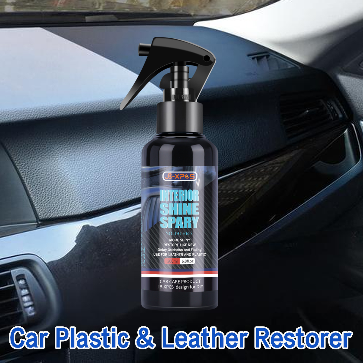 Leather Cleaner Interior - Car Plastic & Leather Restorer Interior