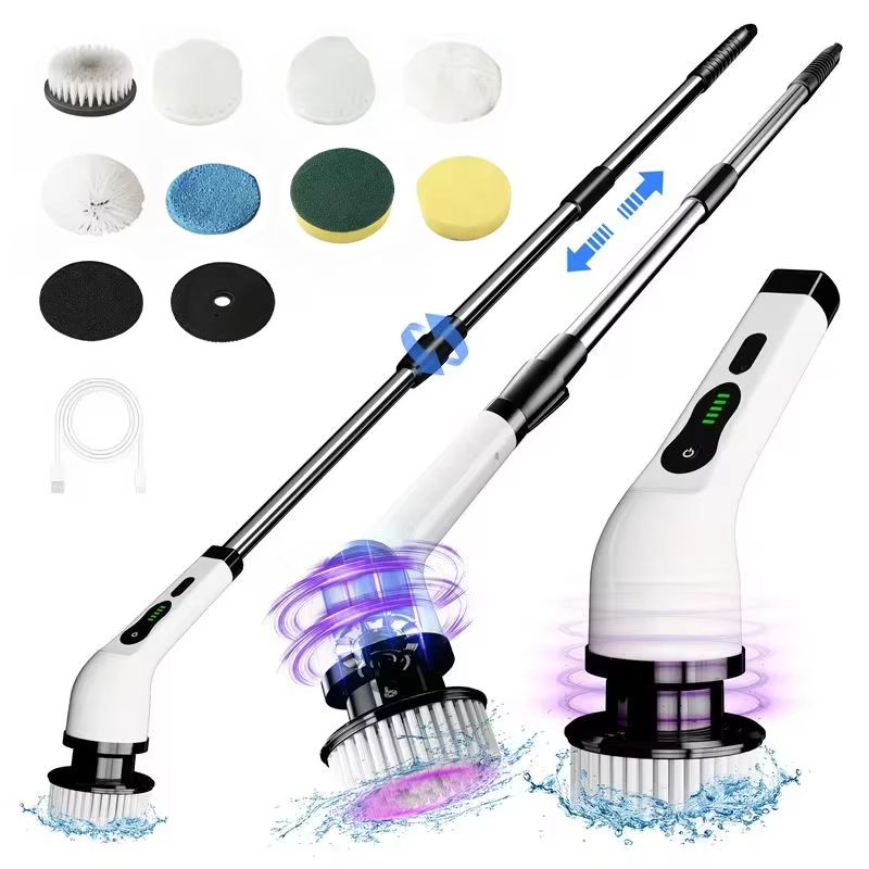 Car Cleaning Brush - Wireless Electric Spin Scrubber, Multifunctional Cordless