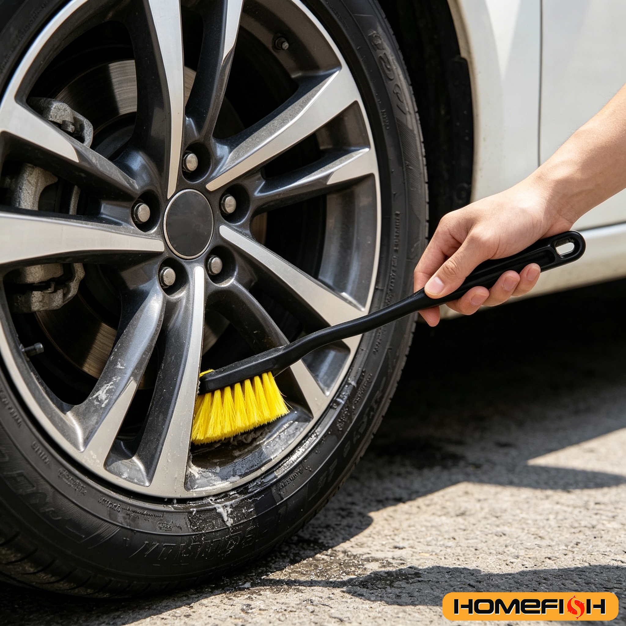 Wheel Cleaner Alloy - Hot-Selling Multifunctional Car Detail Brush for