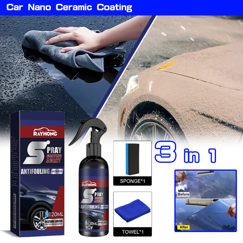 Car Wax Ceramic Coating - 3 in 1 3-1PCS Car Nano