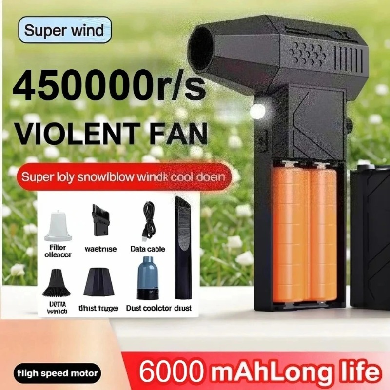 Dryer Car Blower - 450000RPM Turbo Fan Brushless Motor with