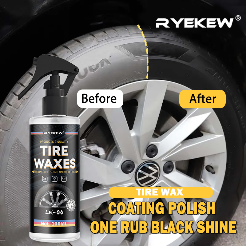 Tire Shine Spray Sealant - Tyre Gloss Tire Coating Spray Hydrophobic