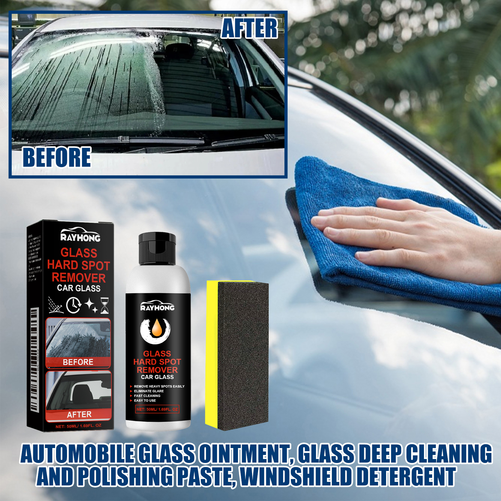 Car Shampoo Ph - Car Glass Polishing Paste Windshield Anti-Rain