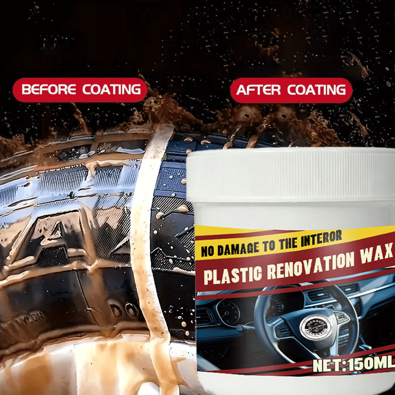 Trim Restorer Plastic - 150G Plastic Renovation Wax Cream Long-Lasting