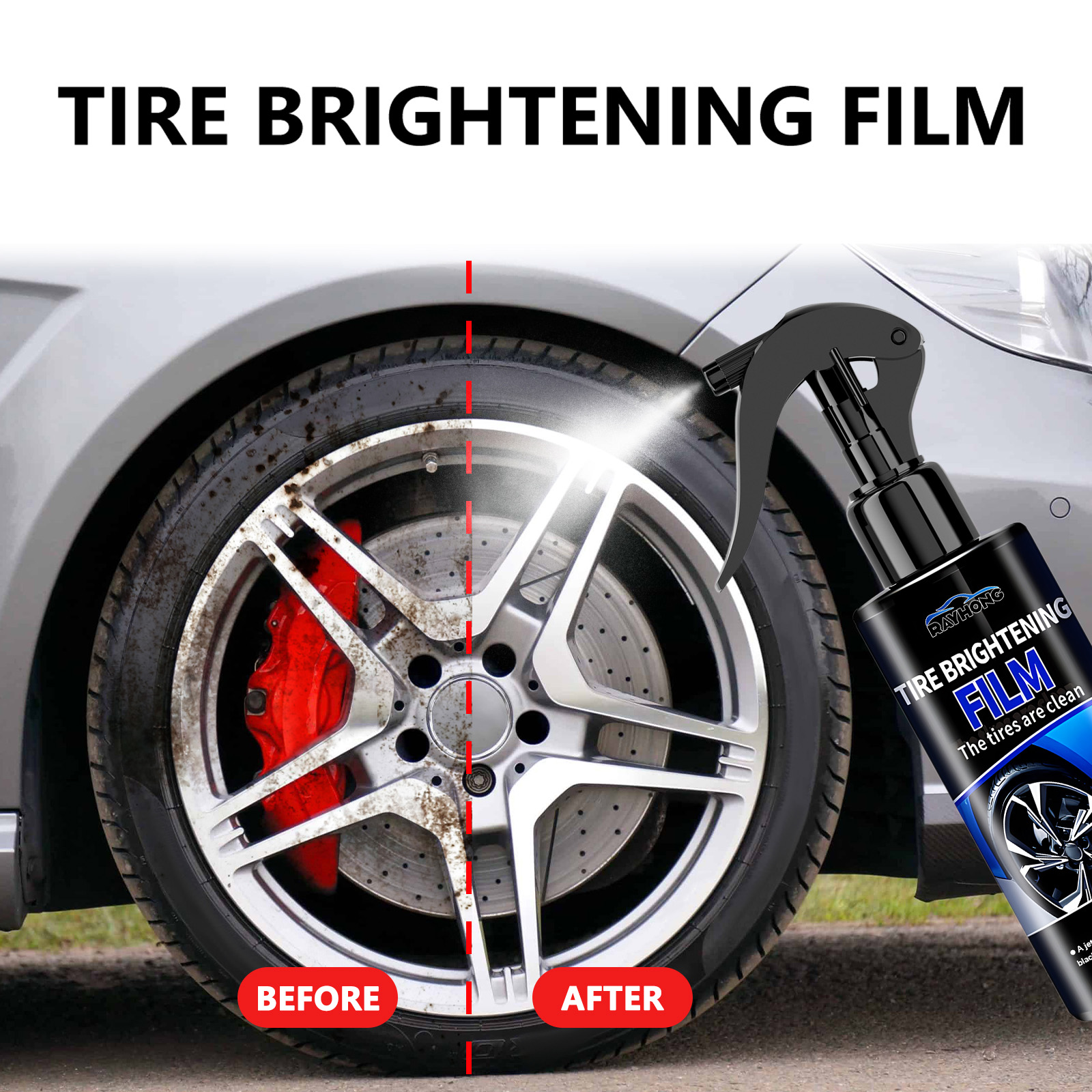 Tire Shine Spray Sealant - Car Tire Shine Coating Spray Ceramic