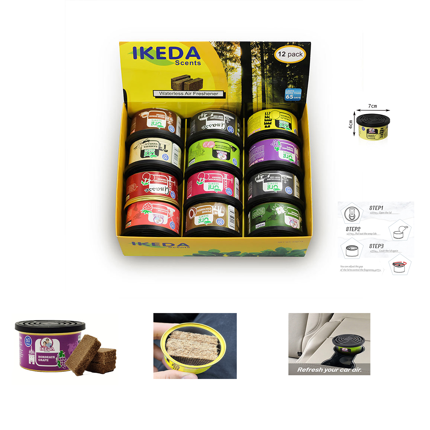 Odor Eliminator Car - Car Air Fresheners: Lemon Scent |