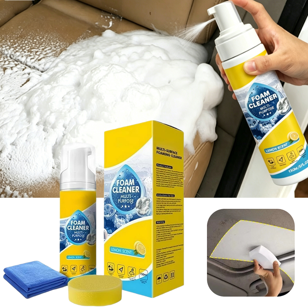 Seat Cleaner Fabric - Multi-Enzyme Foam Cleaner For Car Interior