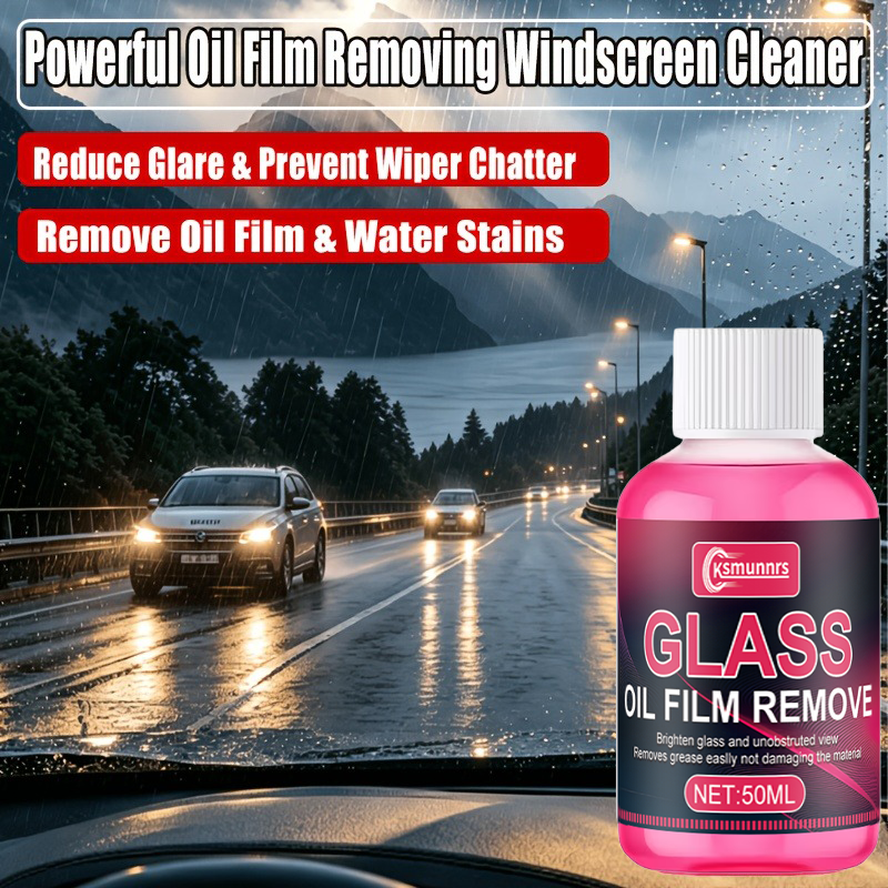 Glass Cleaner Streak - Concentrated Car Glass Cleaner for Streak-Free