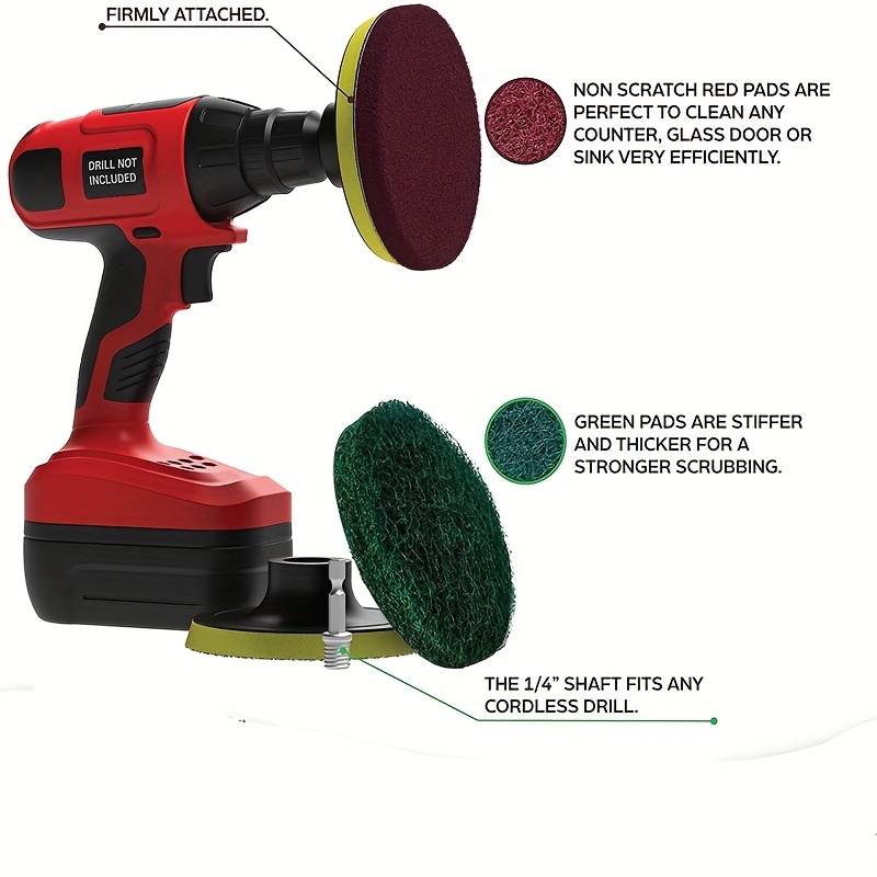 Car Electric Drill Brush Kit E - Car Cleaning Brush ulasan dan harga