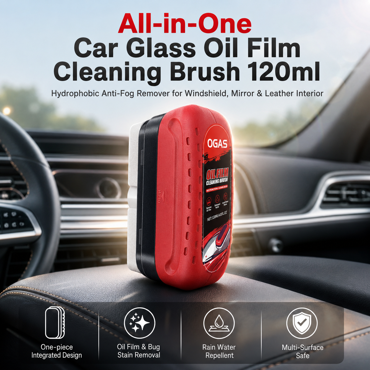 Car Glass Oil Film Cleaning Br - Leather Cleaner Interior ulasan dan harga