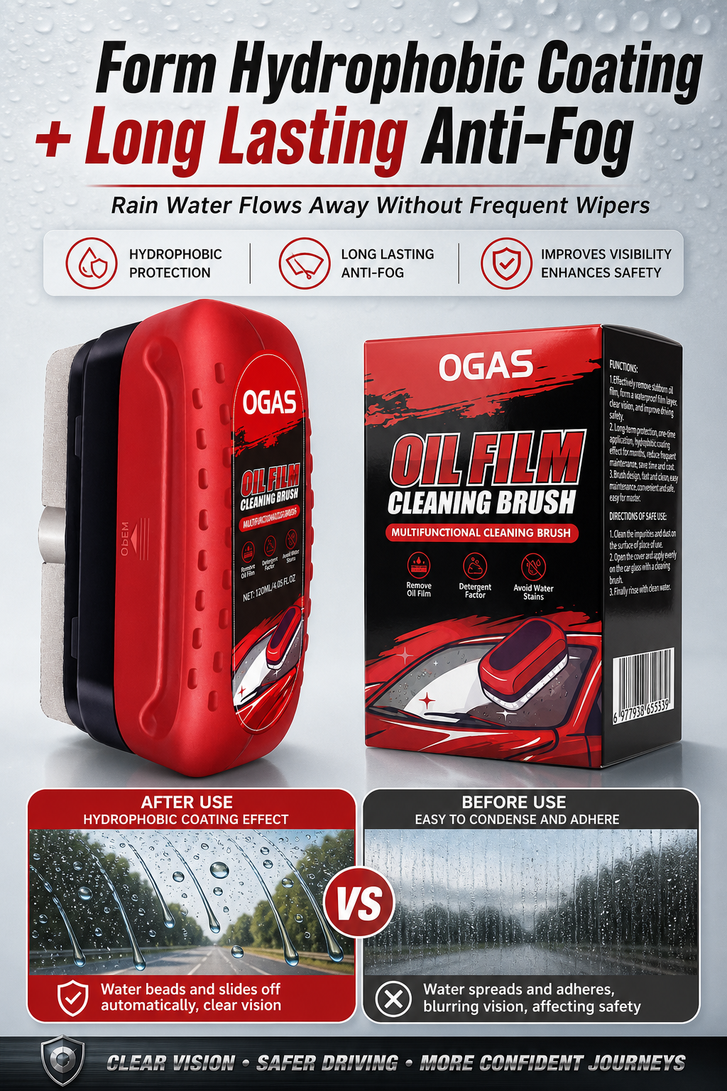 Car Glass Oil Film Cleaning Br - Leather Cleaner Interior ulasan dan harga