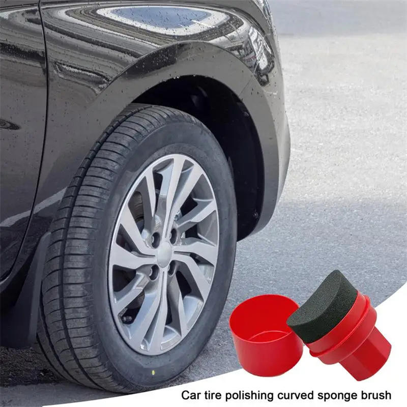 Curved Car Tire Waxing Sponge  - Wax Applicator Pad ulasan dan harga
