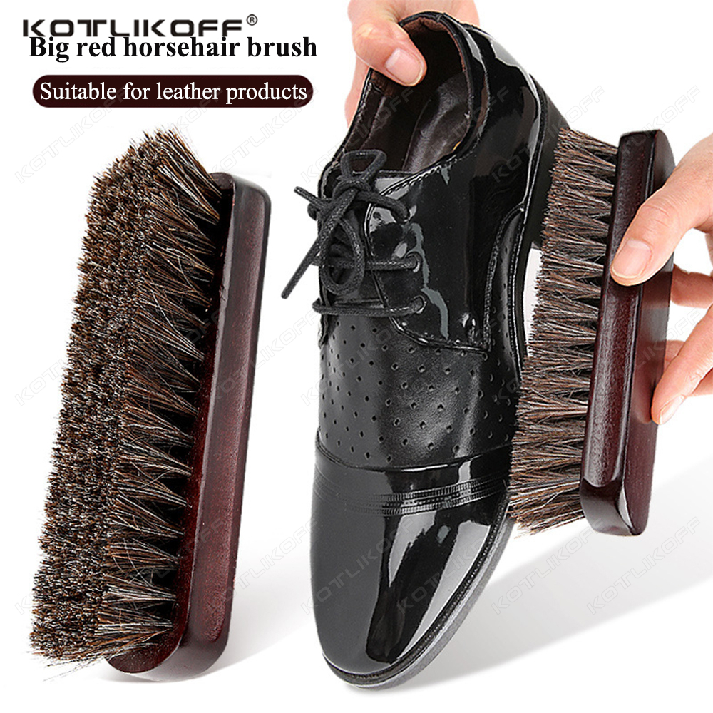 Premium Horsehair Shoe Brush F - Dirt Brush Interior ulasan dan harga