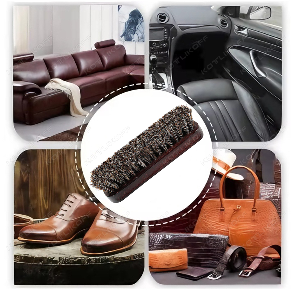 Premium Horsehair Shoe Brush F - Dirt Brush Interior ulasan dan harga