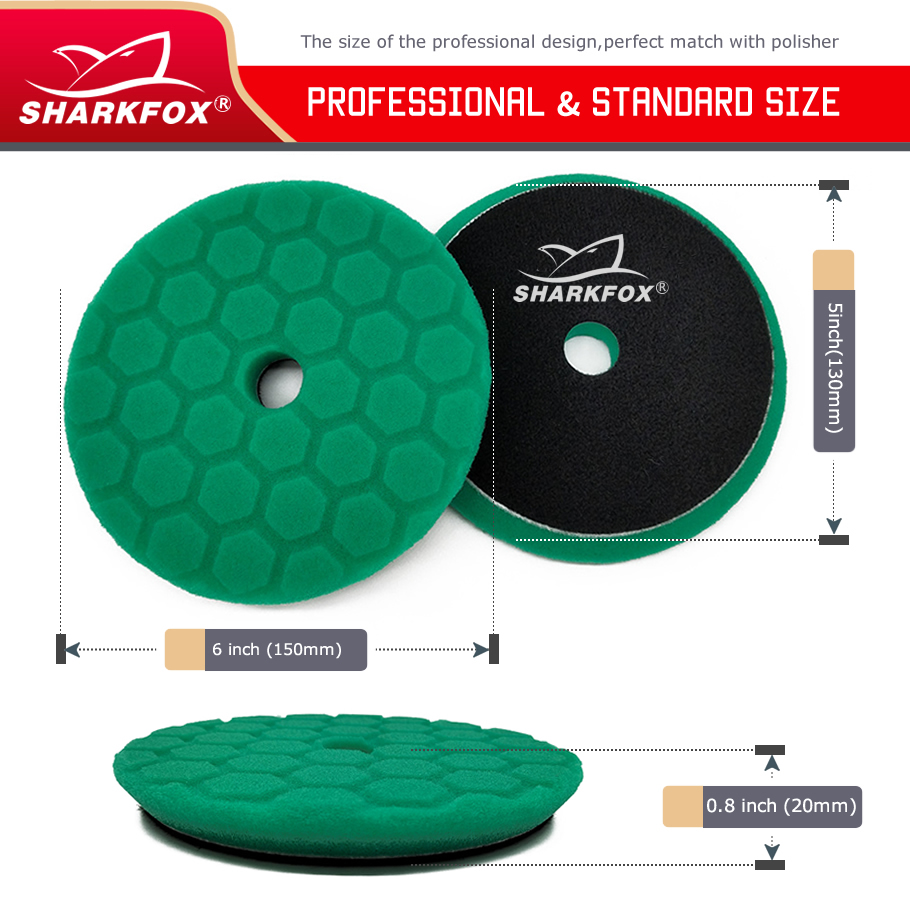 Sharkfox 5 pieces/set 5 Inch(1 - Polish Pad Set Buffer ulasan dan harga