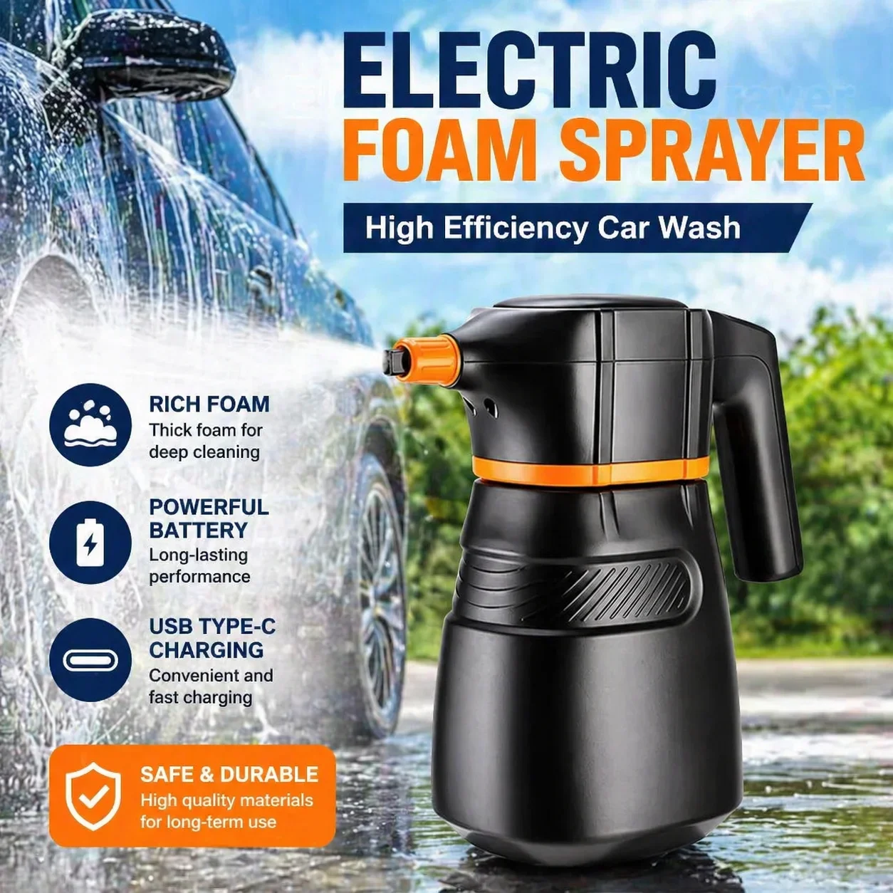Electric Foam Sprayer Car Wash - Foam Cannon Car Wash ulasan dan harga