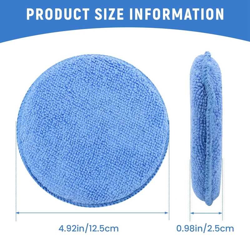 5Inch Microfiber Wax Applicato - Wax Applicator Pad ulasan dan harga