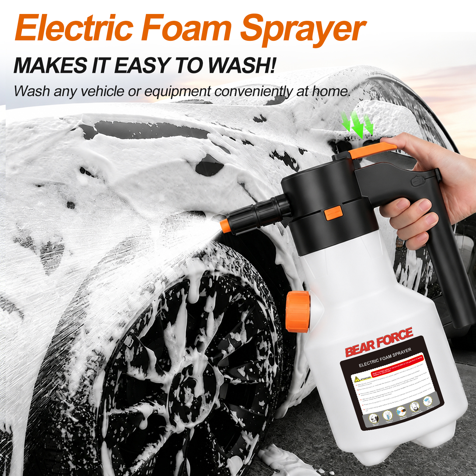 2L Electric Foam Sprayer, 3000 - Foam Cannon Car Wash ulasan dan harga
