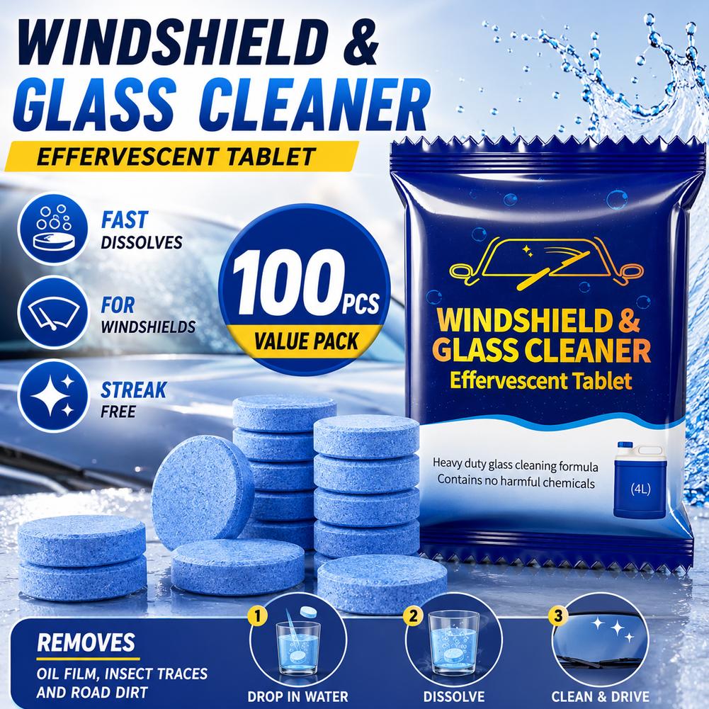 Car Windshield Washer Efferves - Glass Cleaner Streak ulasan dan harga
