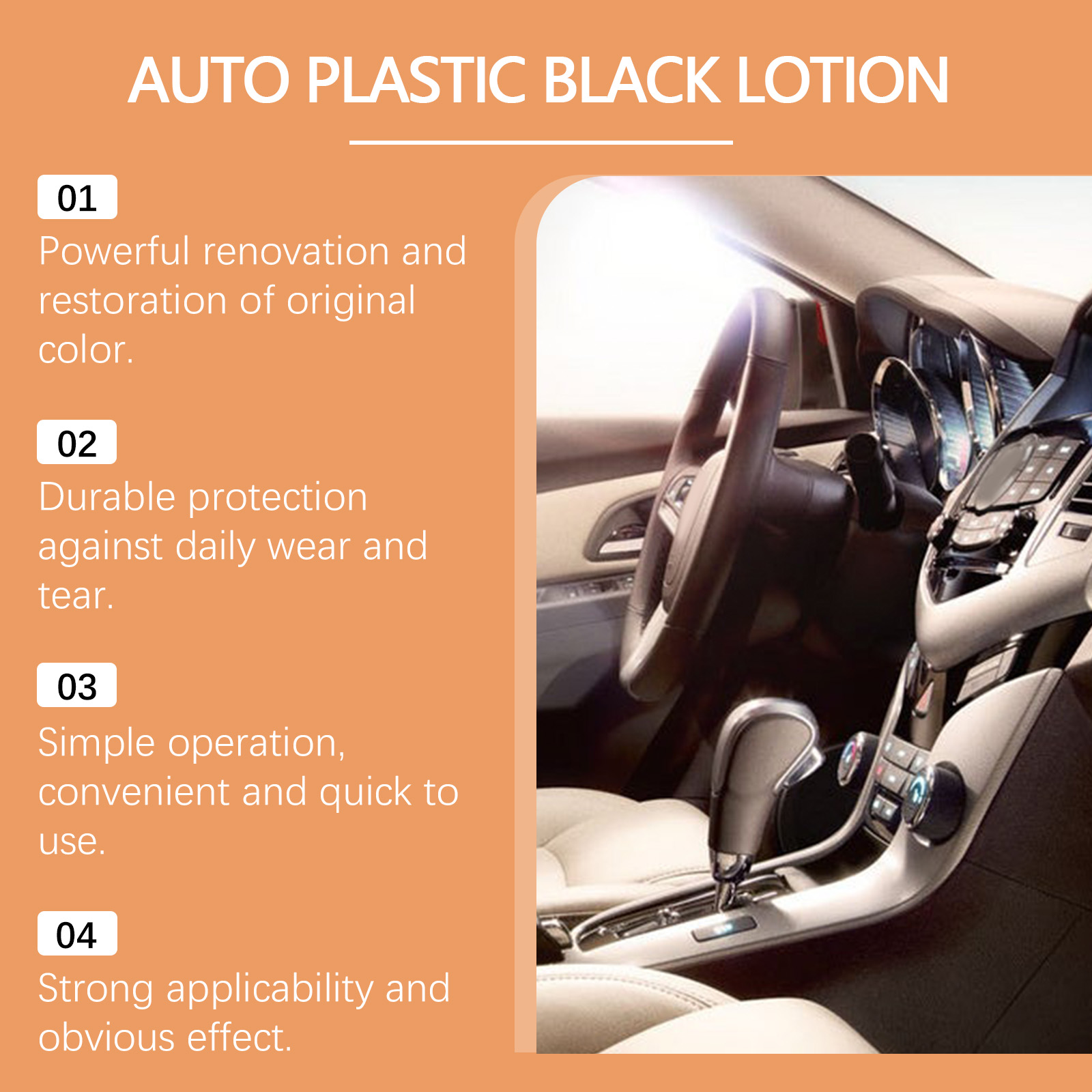Car Plastic Restorer Lotion Re - Trim Restorer Plastic ulasan dan harga
