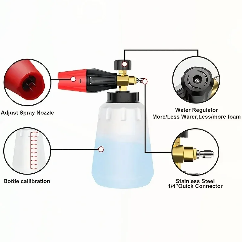High Pressure PA Foam Cannon A - Pressure Washer Foam Gun ulasan dan harga