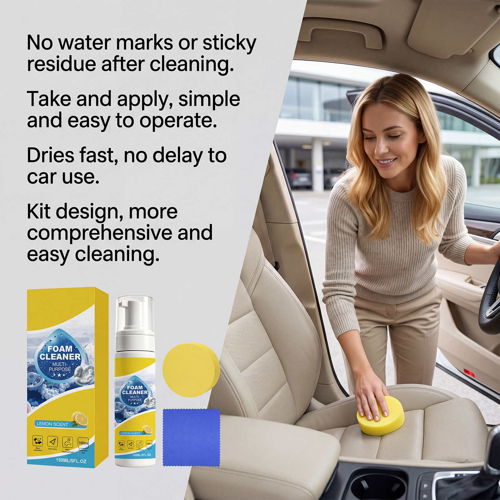 Foam Cleaner Multi-purpose Aut - Leather Cleaner Interior ulasan dan harga