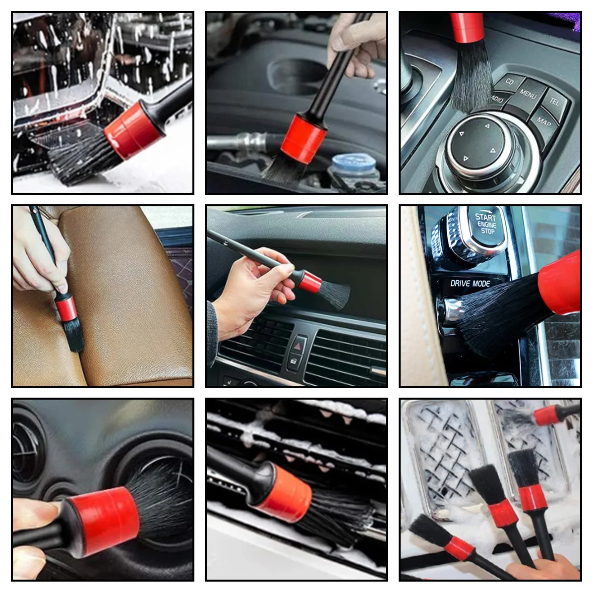 126-Piece Car Detail Cleaning  - Dirt Brush Interior ulasan dan harga