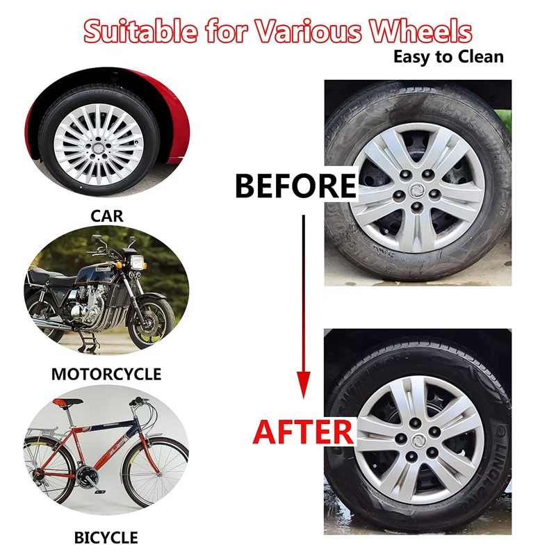 Car Wheel Brush Soft Bristle T - Wheel Cleaner Alloy ulasan dan harga