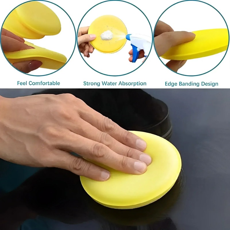 6PCS Car Care Foam Wax Applica - Wax Applicator Pad ulasan dan harga
