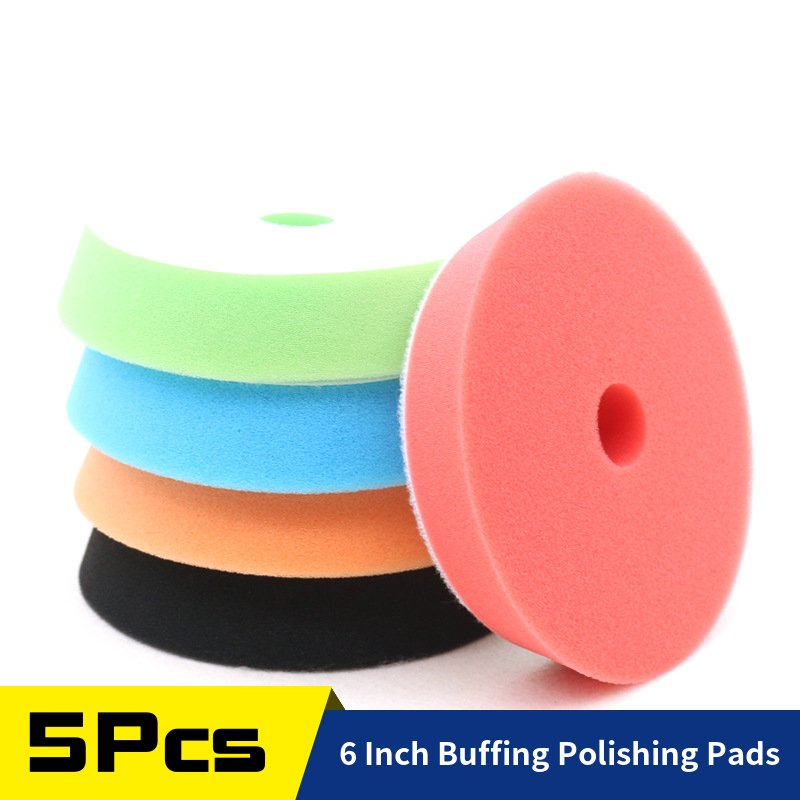 5Pcs 6inch Sponge Polishing Pa - Polish Pad Set Buffer ulasan dan harga