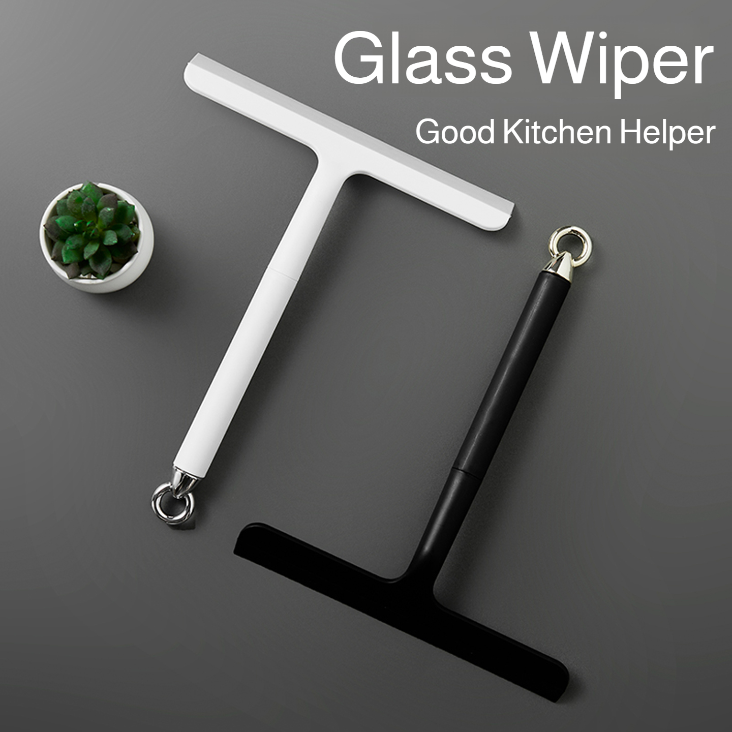 Silicone Squeegee with Plastic - Glass Cleaner Streak ulasan dan harga