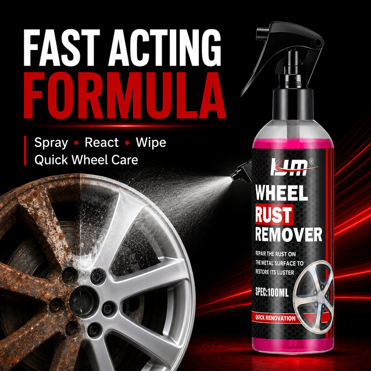 KJM Wheel Cleaner For Car Rims - Wheel Cleaner Alloy ulasan dan harga