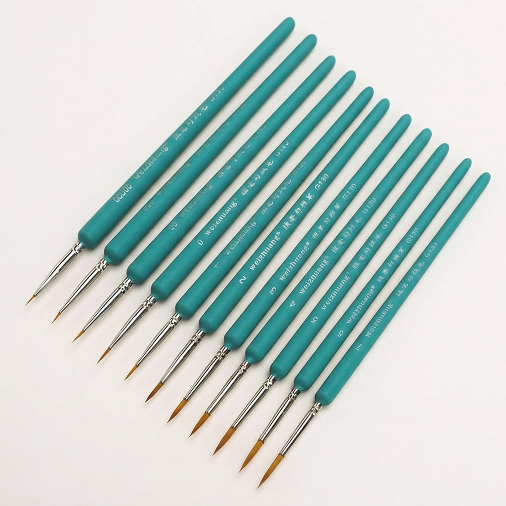 11 PCS Miniature Paint Brushes - Detailing Brush Set ulasan dan harga