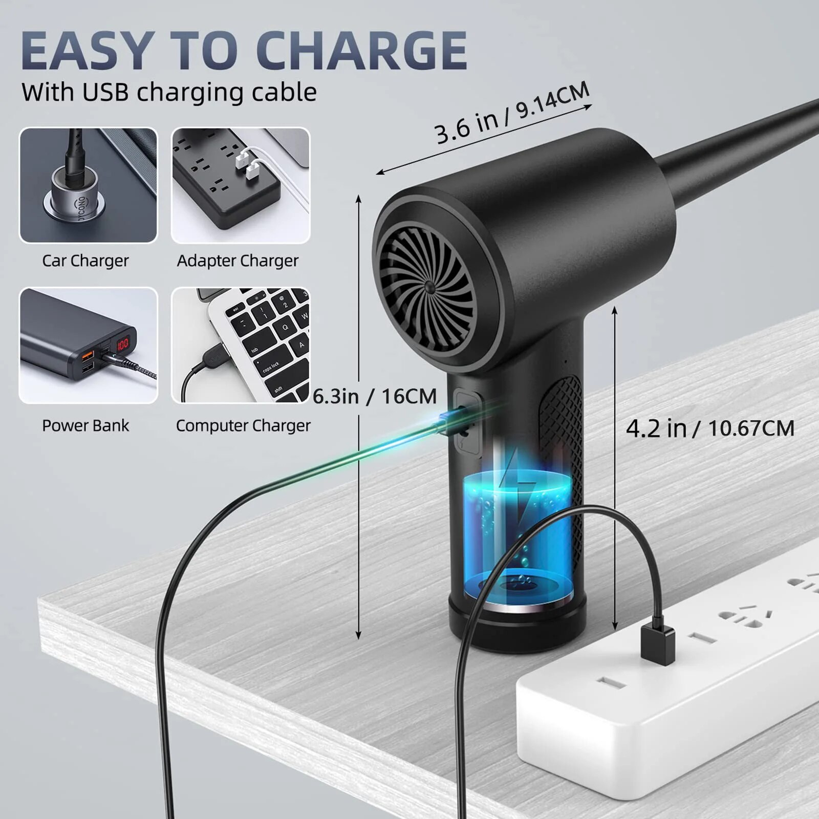 Compressed Air Duster Electric - Dryer Car Blower ulasan dan harga