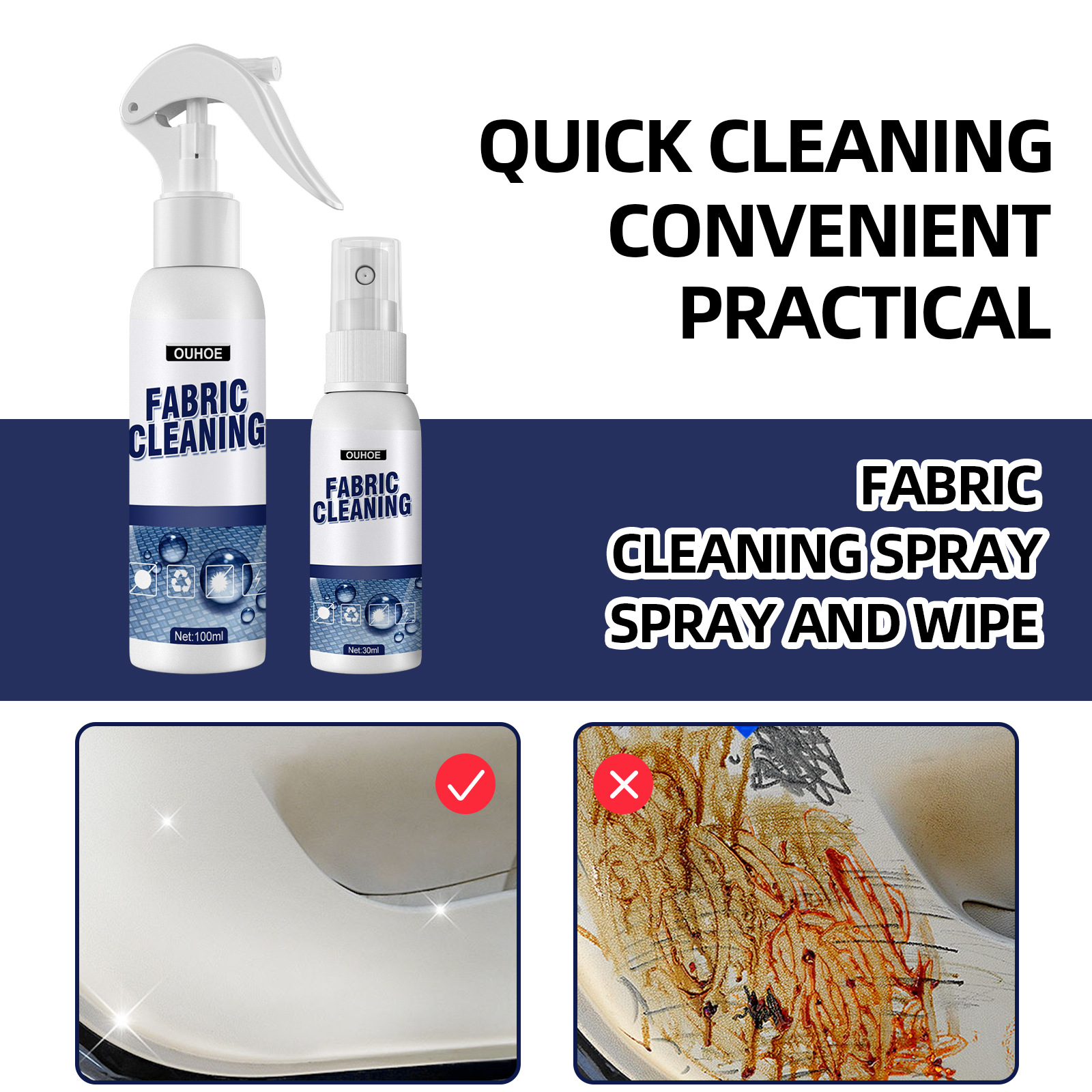 Fabric Cleaning Spray Car Clea - Seat Cleaner Fabric ulasan dan harga