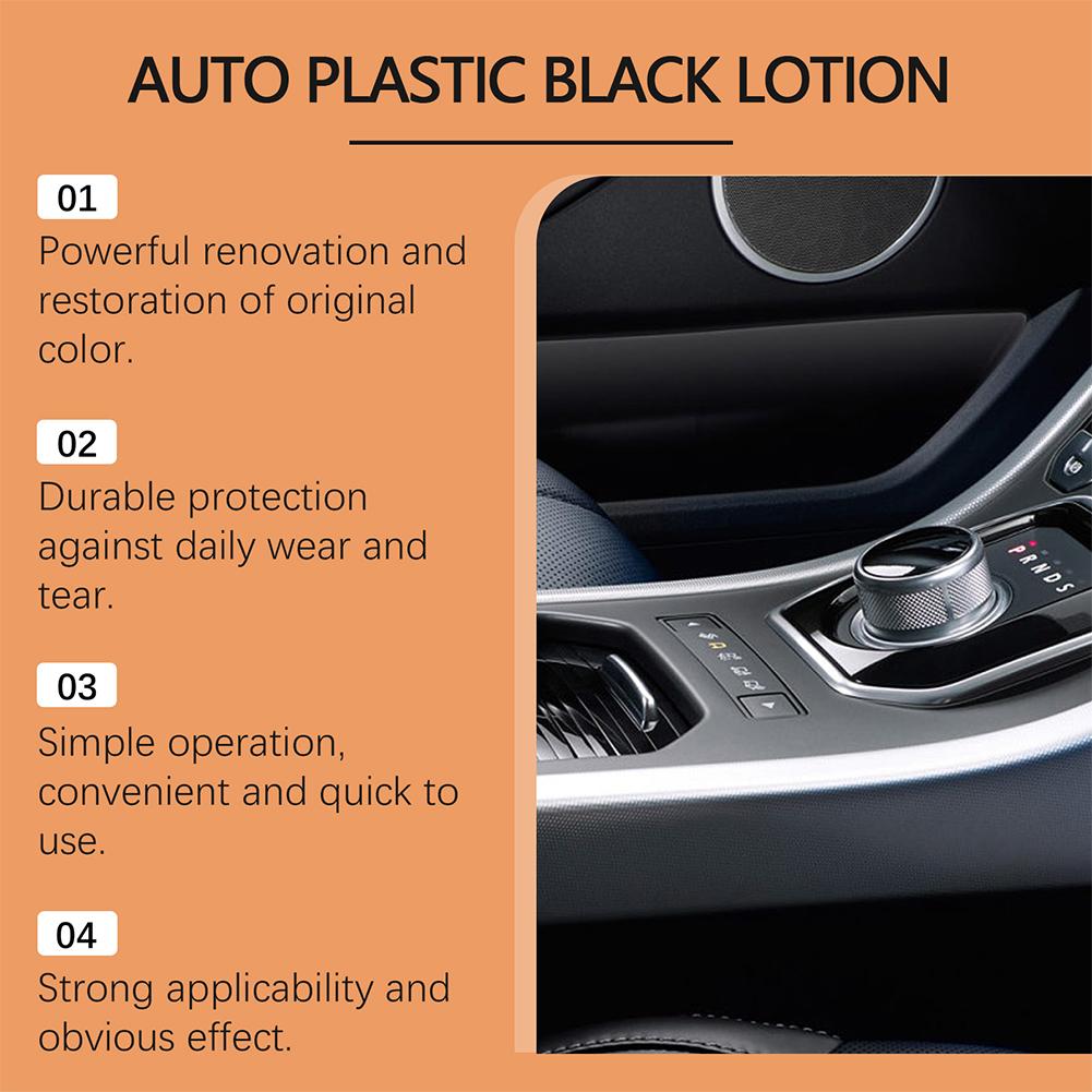 100/200ml Car Plastic Black Re - Trim Restorer Plastic ulasan dan harga