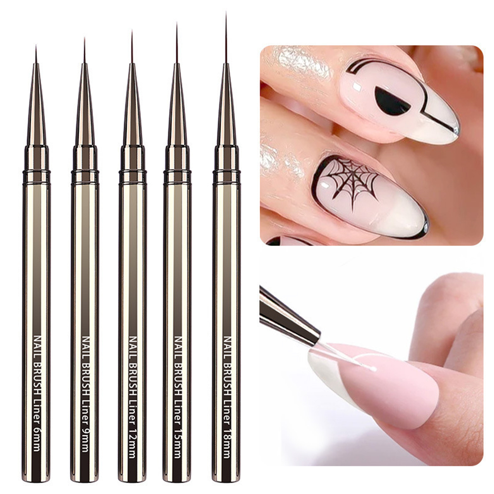 5-Piece Professional Nail Art  - Detailing Brush Set ulasan dan harga