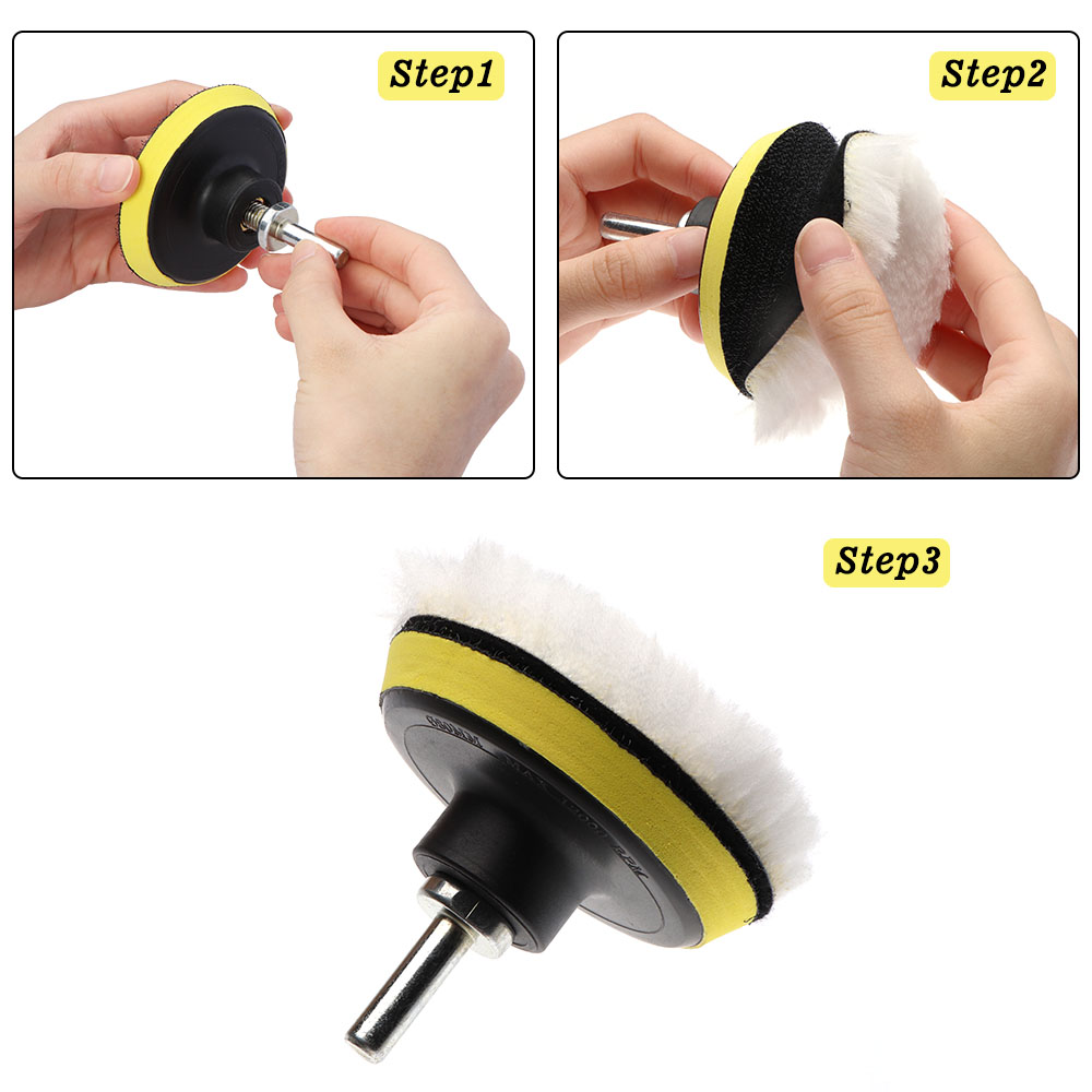8pcs Auto Car Polishing Pad Ki - Polish Pad Set Buffer ulasan dan harga