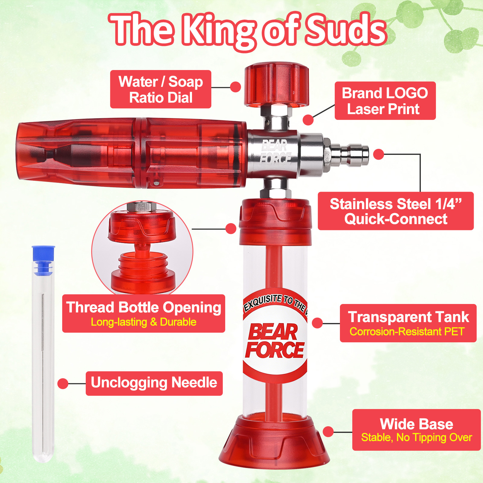 BEAR FORCE Upgraded Pressure M - Pressure Washer Foam Gun ulasan dan harga