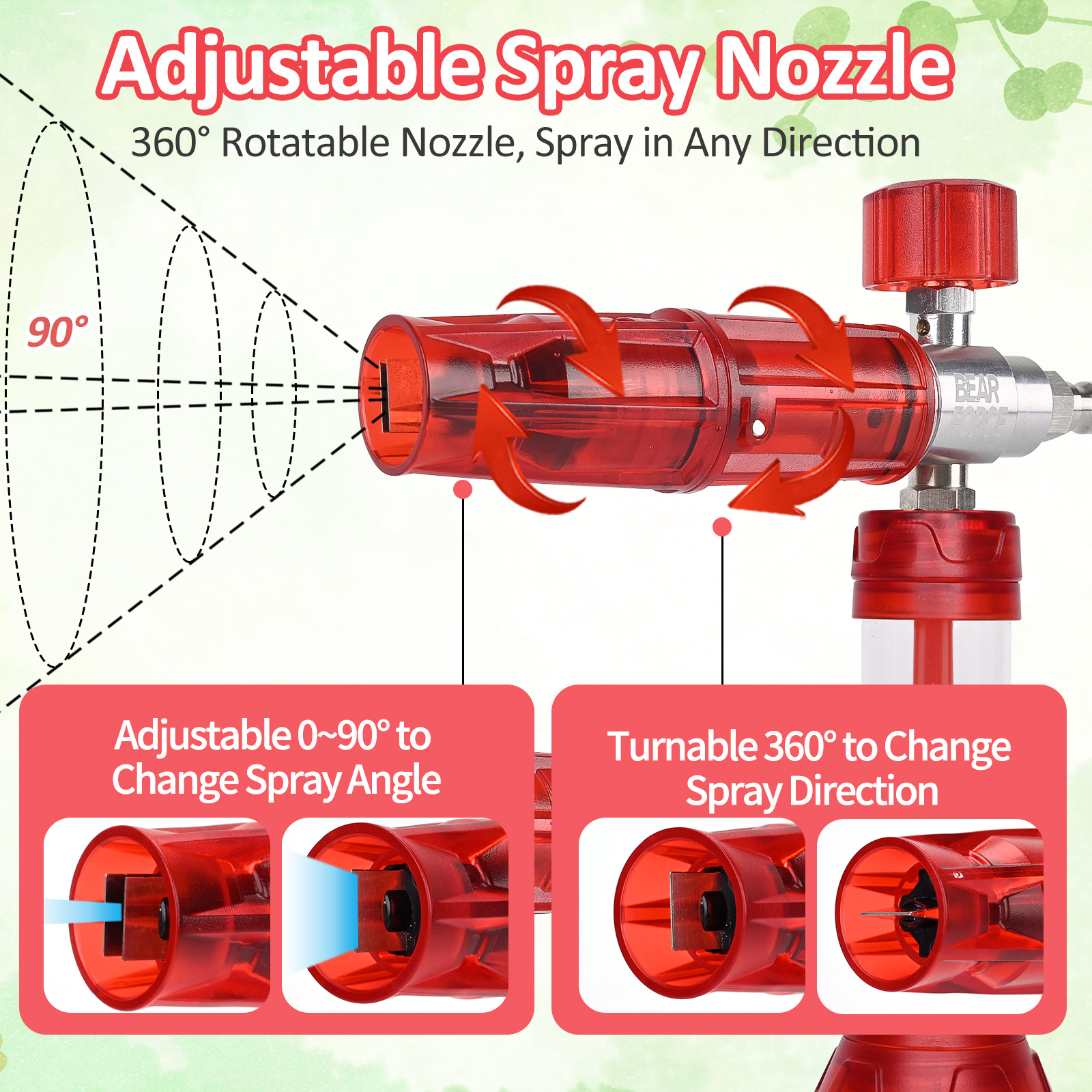BEAR FORCE Upgraded Pressure M - Pressure Washer Foam Gun ulasan dan harga